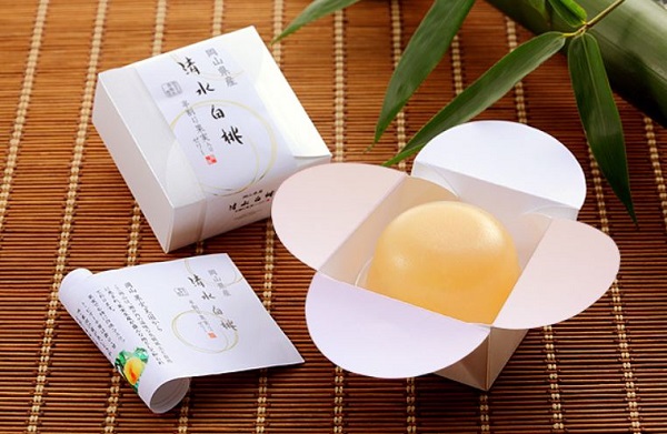 清水白桃半割り果実ゼリー